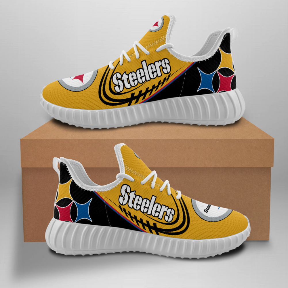 Women's Pittsburgh Steelers Mesh Knit Sneakers/Shoes 003